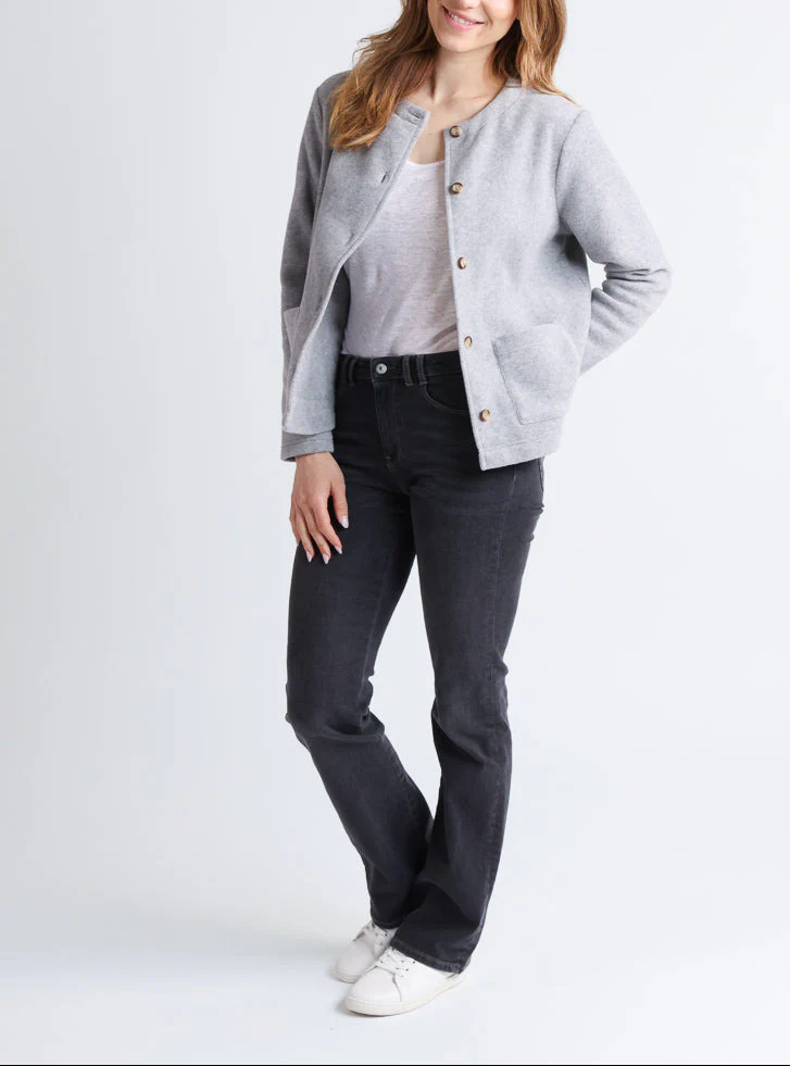 Veste polaire femme gris