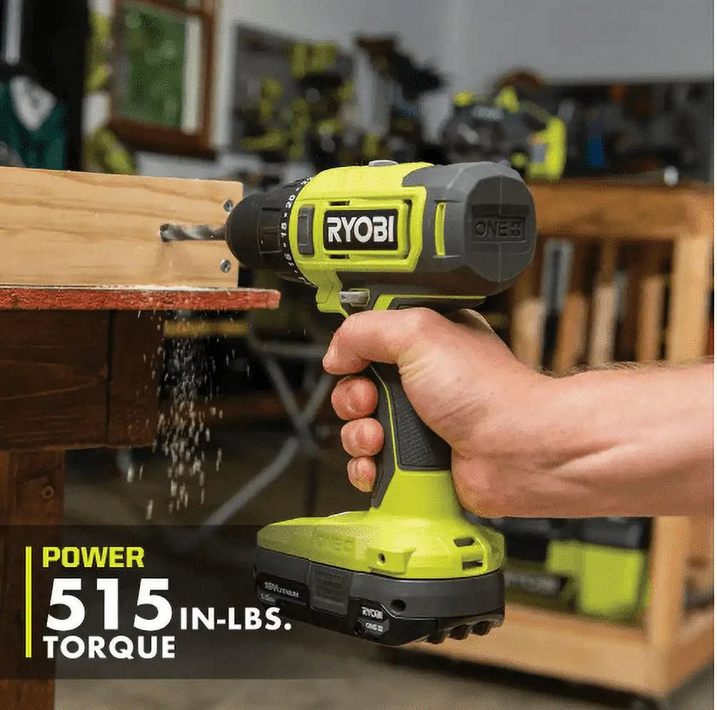 ONE+ 18V Cordless 2-Tool Combo Kit with Drill/Driver, Impact Driver, (2) 1.5 Ah Batteries, and Charger - Image 4