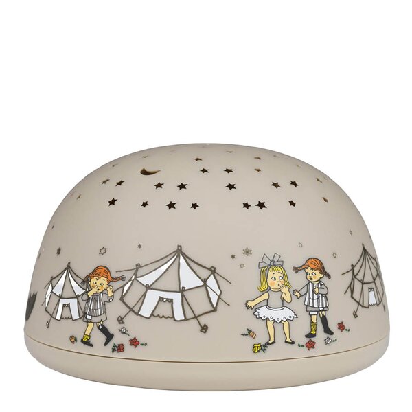 Pippi nattlys med stjernehimmel og musikk