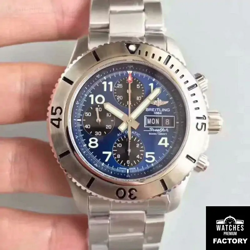 Breitling Superocean Chronograph Steelfish A13341C3 / C893 / 227X / A20BASA.1 Blue Dial