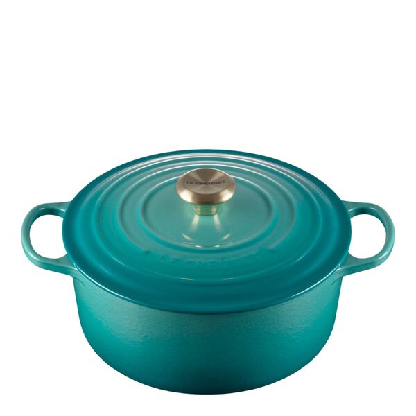 Signature støpejernsgryte rund 26 cm 5,3L Bleu Riviera