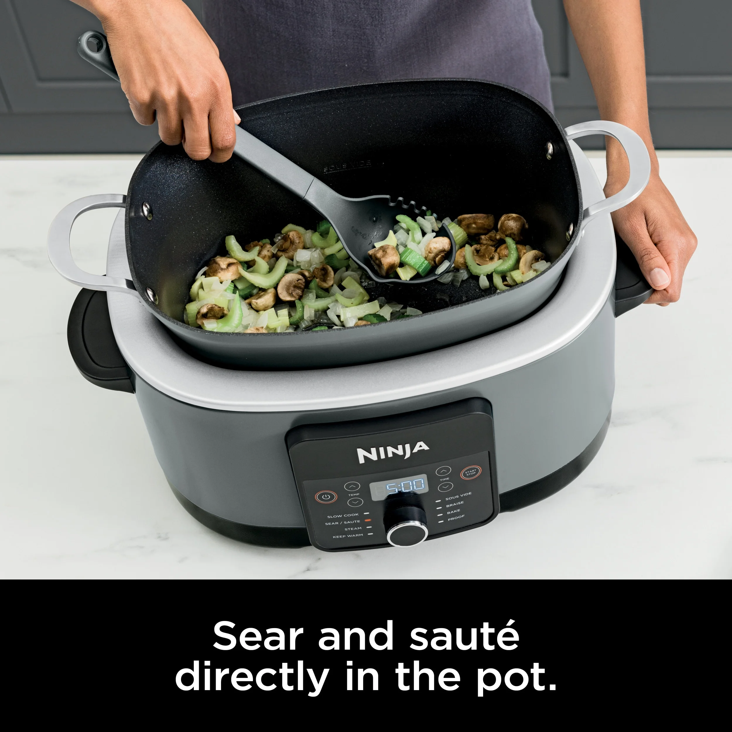 Ninja Foodi 8.5 Qt Possiblecooker PRO, Gray, MC1001