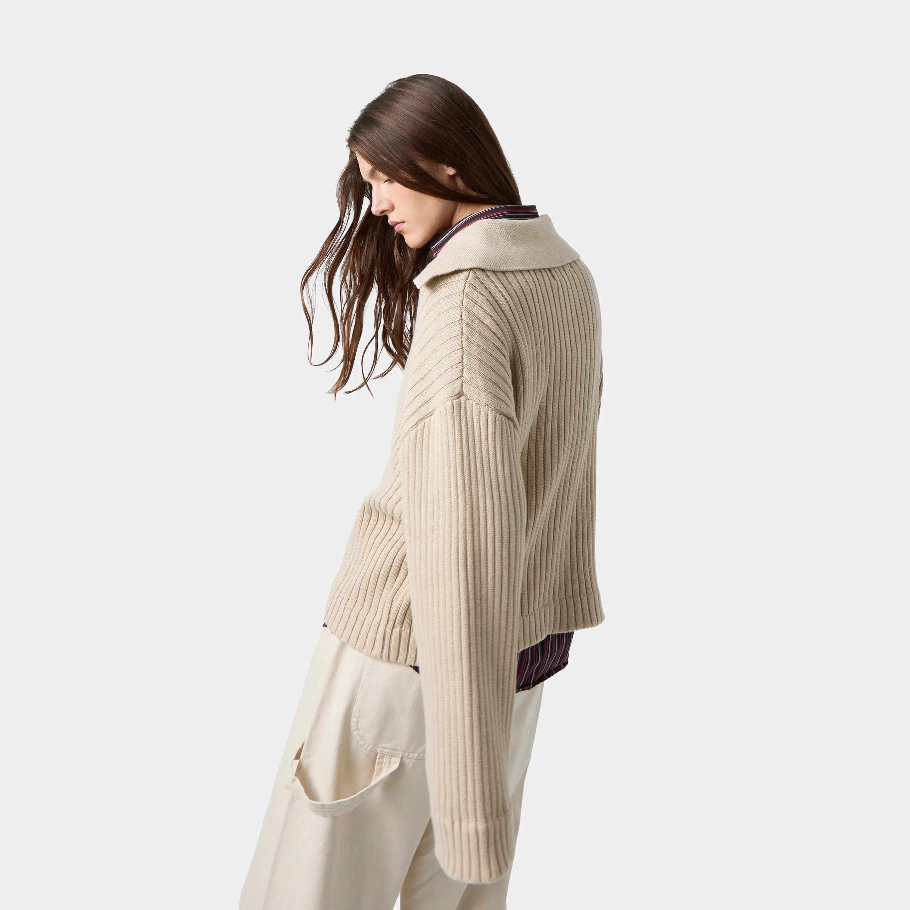 Swan Baggy Knit Sweater