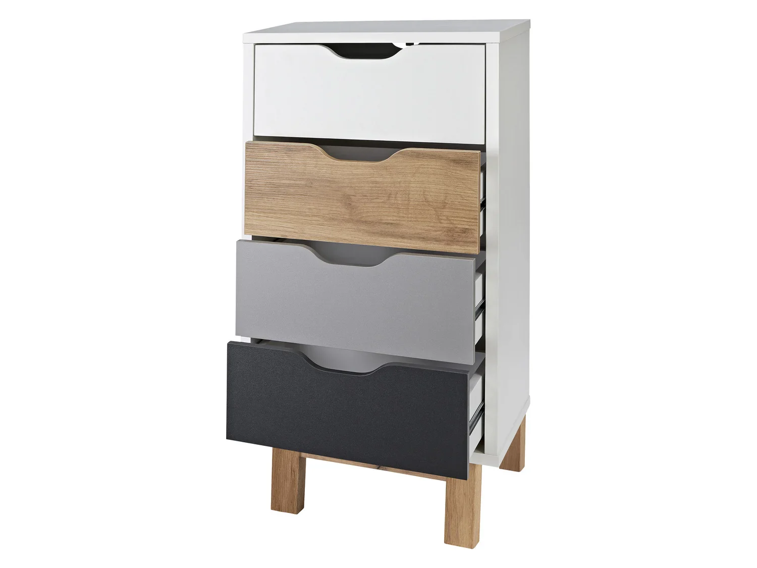 LIVARNO home Commode avec 4 tiroirs, 40 x 85 x 35 cm