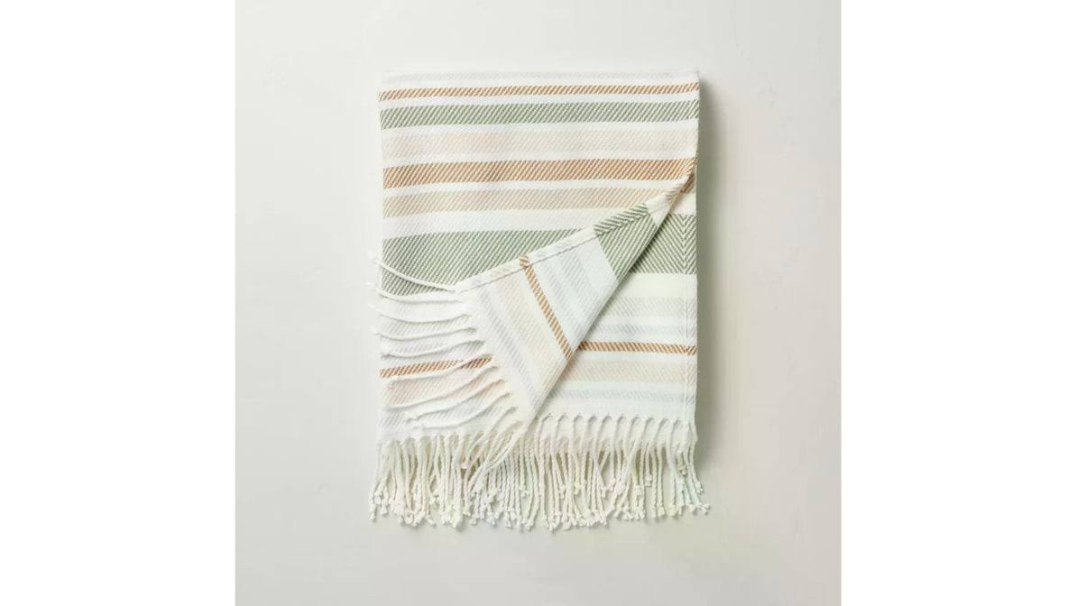 Hearth & Hand with Magnolia Multi-Stripe Woven Throw Blanket | Target