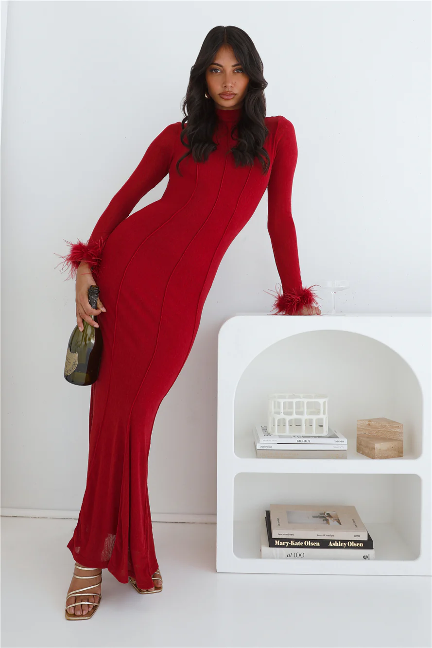 RUNAWAY Ramoni Maxi Dress Ruby