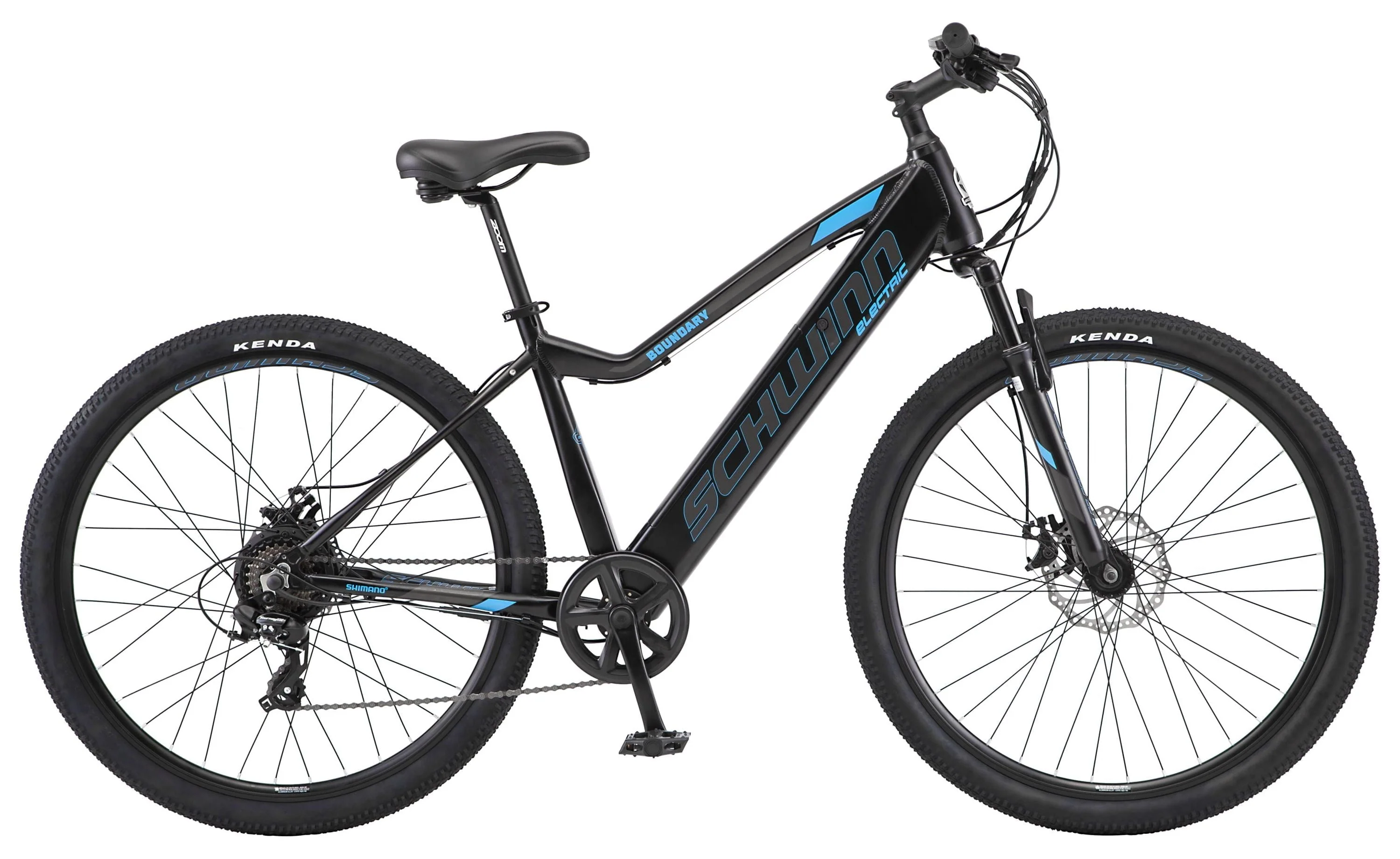 Schwinn 29 - In. Boundary Unisex Electric Mountain Bike for Adults, Black, 250w Ebike Motor