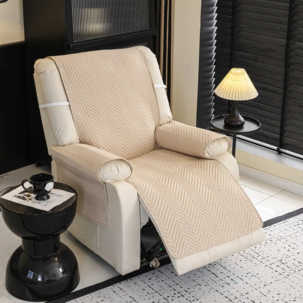 Water-Repellent Furniture Protection Recliner Couch Cover with Elastic Straps - Classic W
