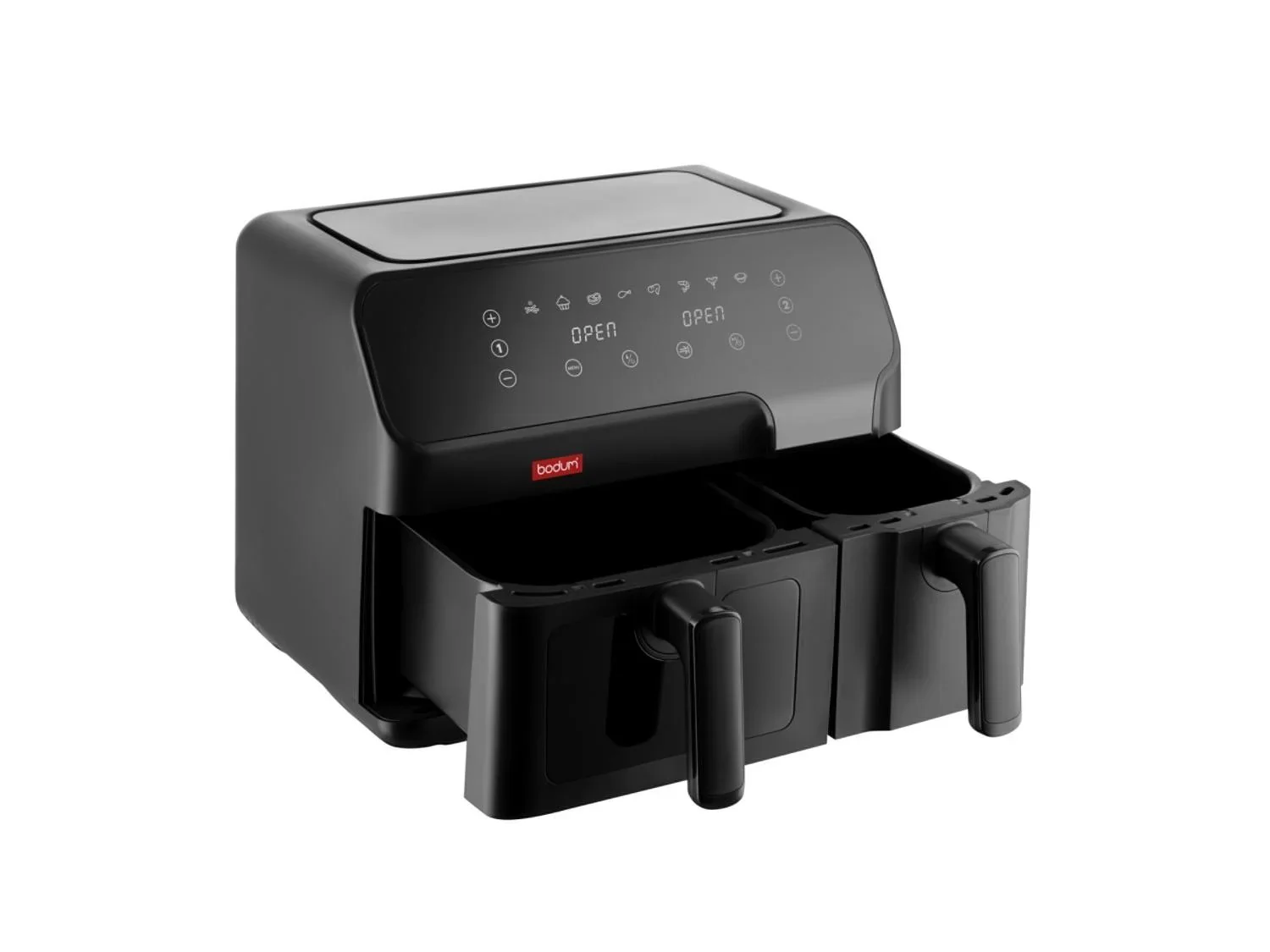 BODUM Friteuse  air chaud L, 2 compartiments, 5,1 l et 3,2 l, 2700 W.