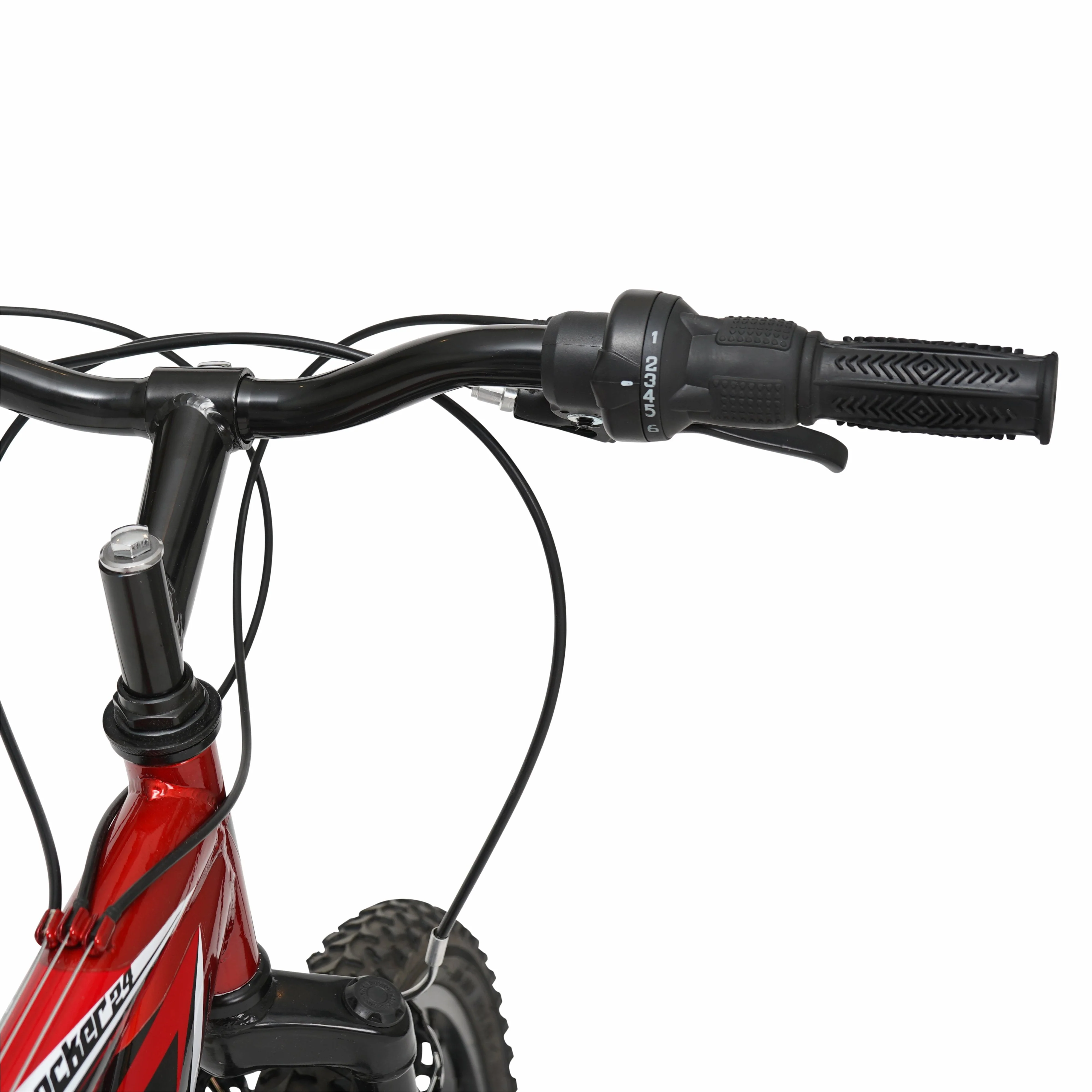Hyper Bicycle 24" Shocker Mountain Bike, Kids, Red and Black Image 8