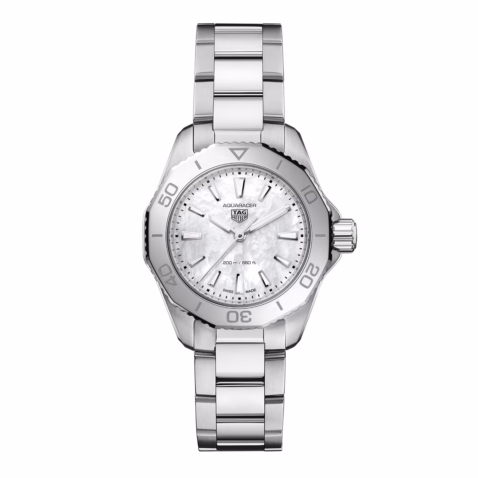 【Super Clone】TAG Heuer Aquaracer Professional 200 30mm Ladies Watch Mother Of Pearl WBP1418.BA0622