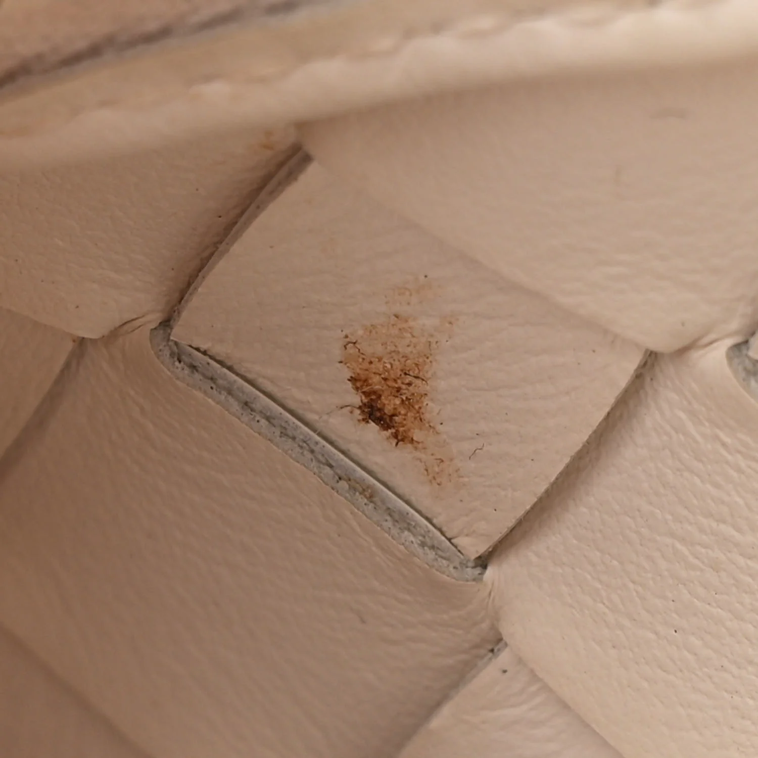 Patent Nappa Intrecciato Mini Loop Camera Bag White