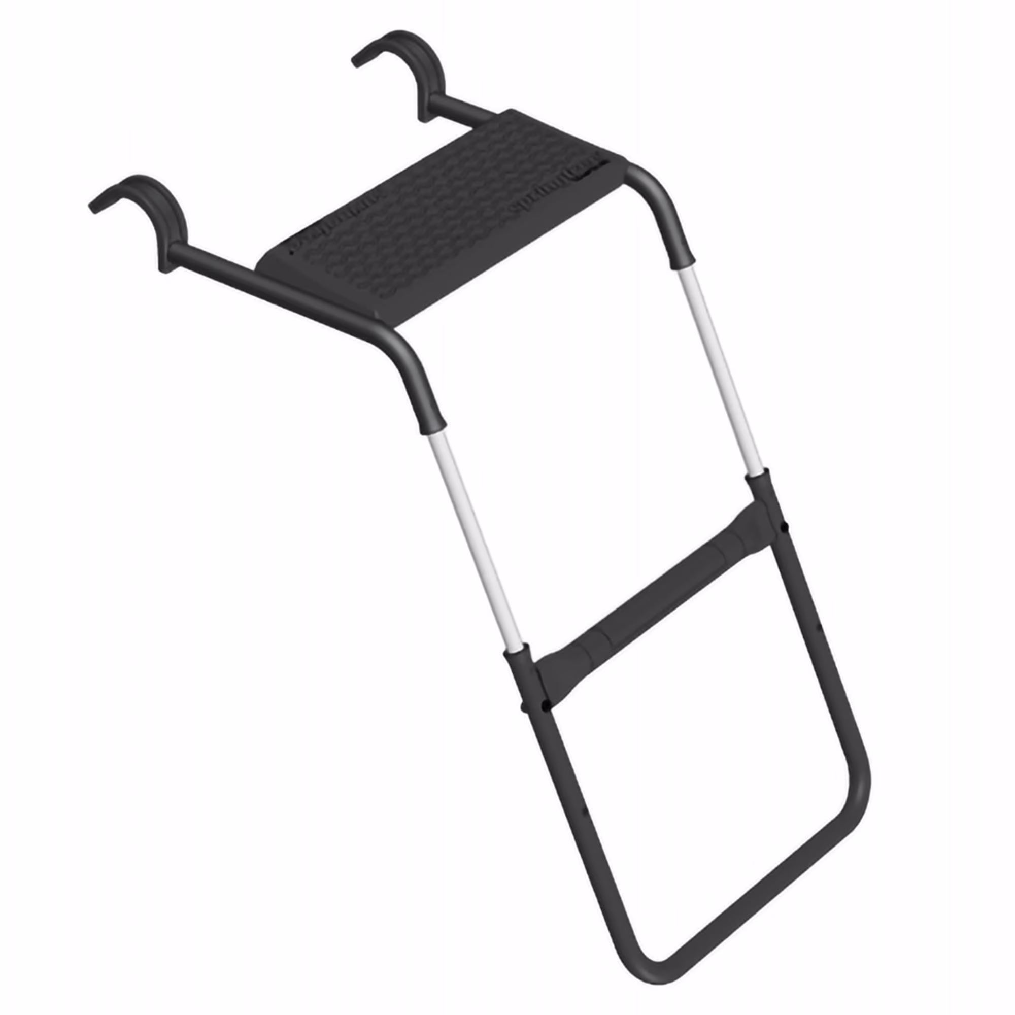 FlexrStep V2 Trampoline Ladder with Safety Lock, Silver/Black(Ladder)
