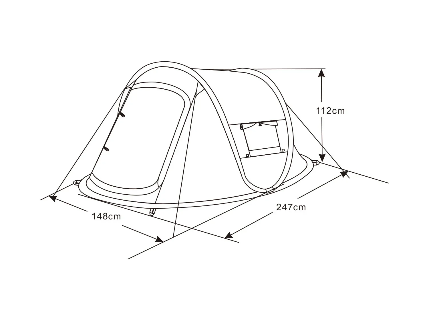 Rocktrail Tente pop-up 2 personnes