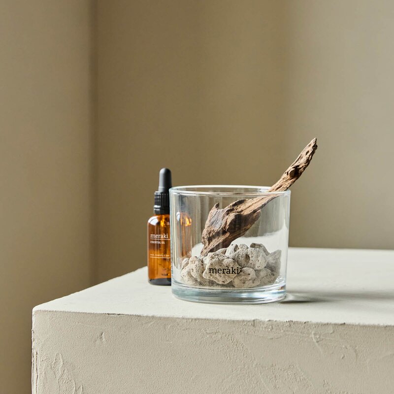 Lavastone & wood duftfrisker Amber dust svart 30 ml