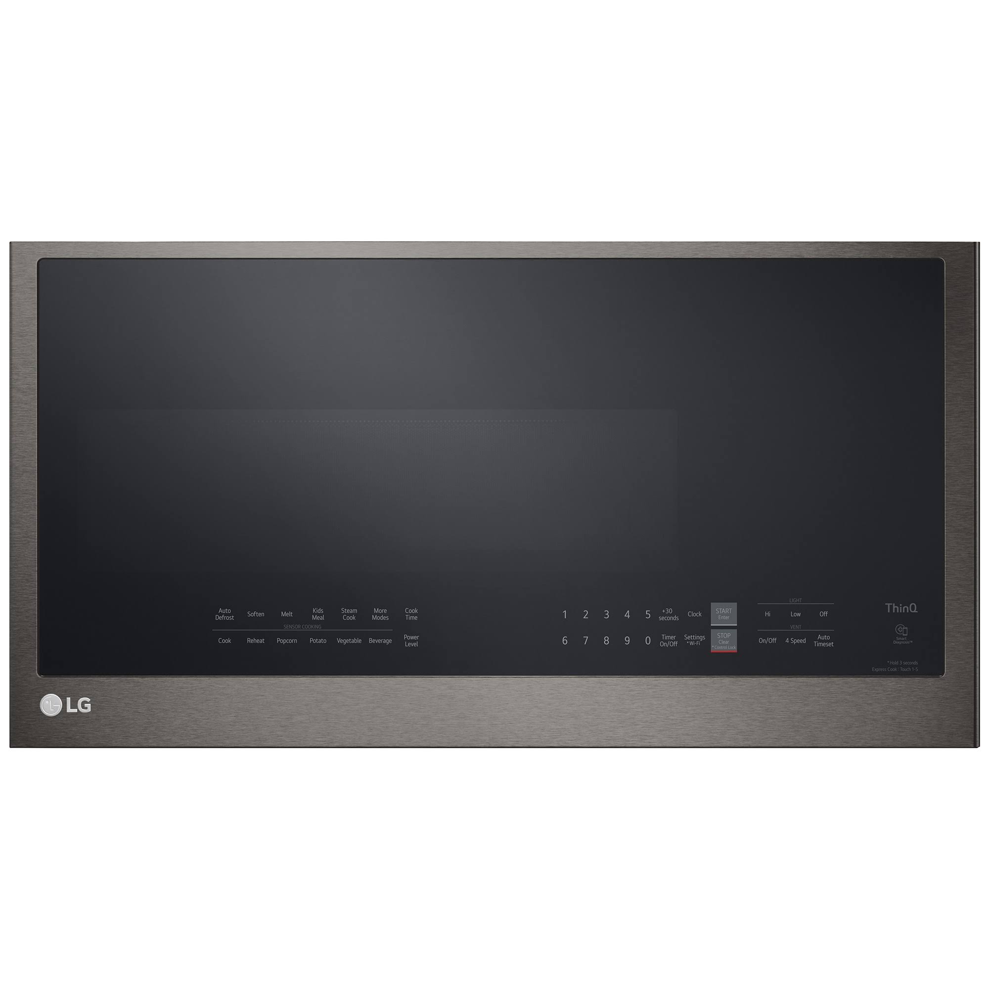 LG 2.0 Cu. ft. Black Stainless Steel Over-The-Range Microwave