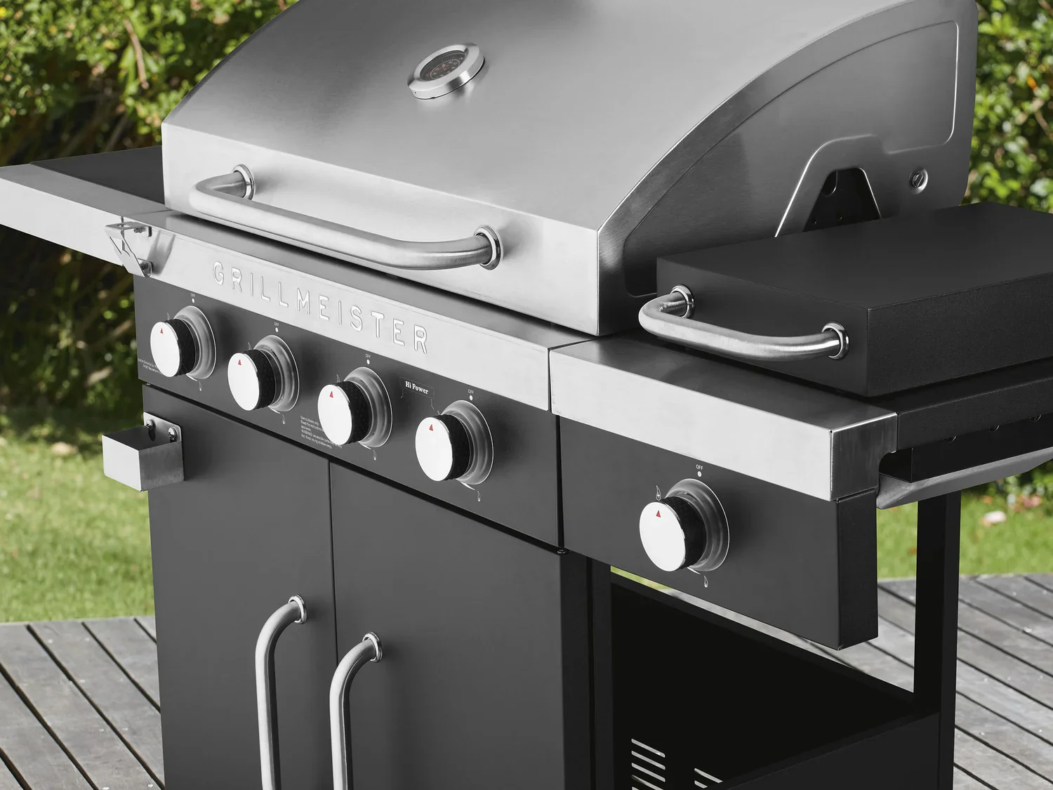 GRILLMEISTER Barbecue  gaz, avec 4 zones de cuisson