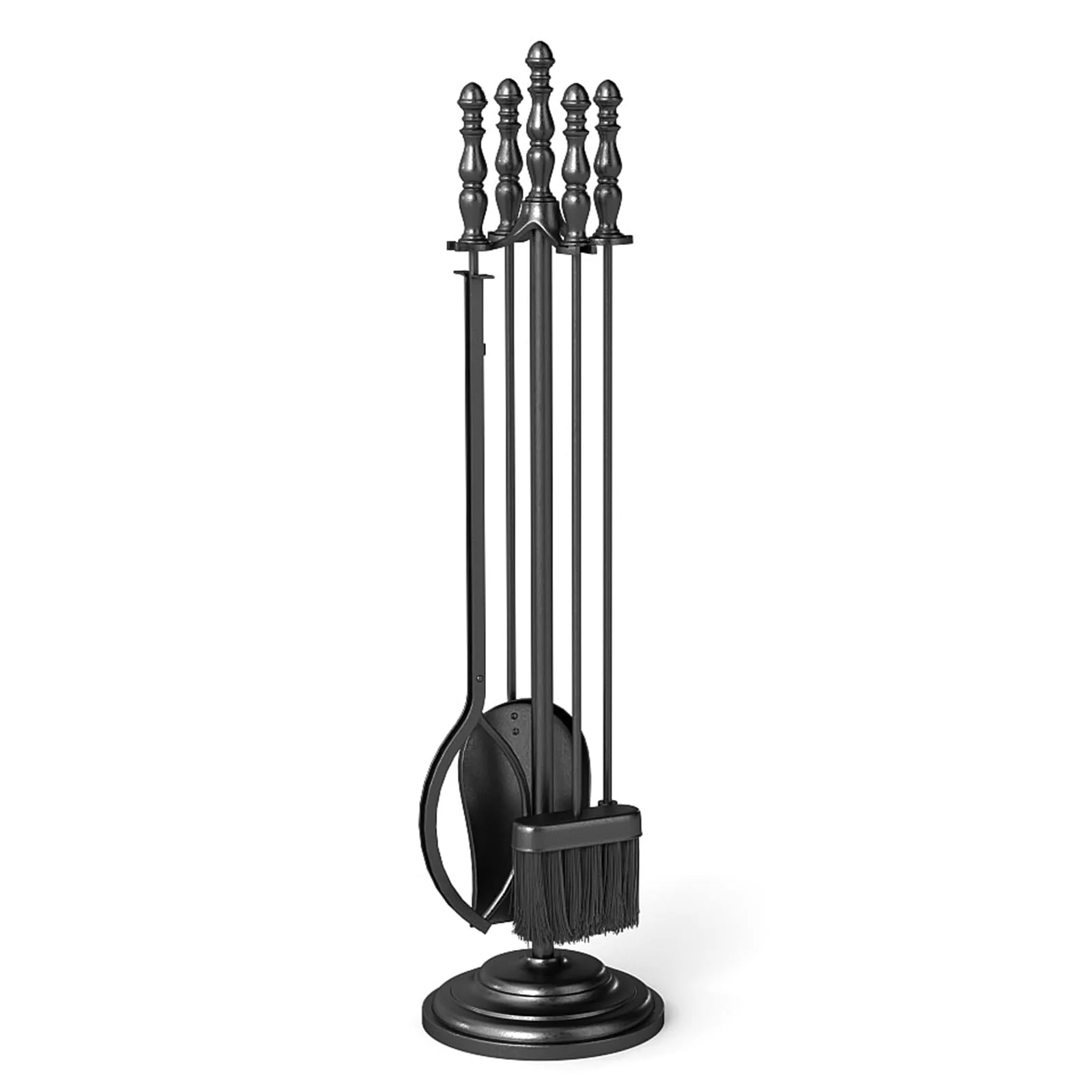 Tangkula 4 in 1 Indoor Outdoor Fire Place Set Tools with Poker