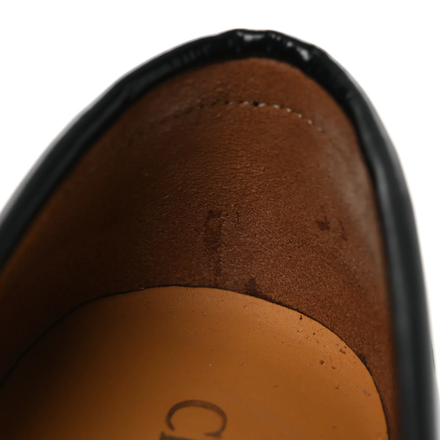 Brushed Calfskin Boy Loafers 37.5 Black White