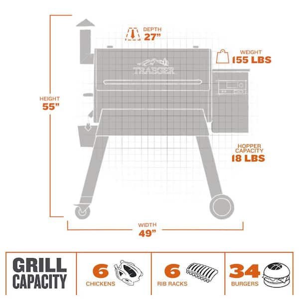 Pro 780 Wifi Pellet Grill and Smoker in Black Image 3