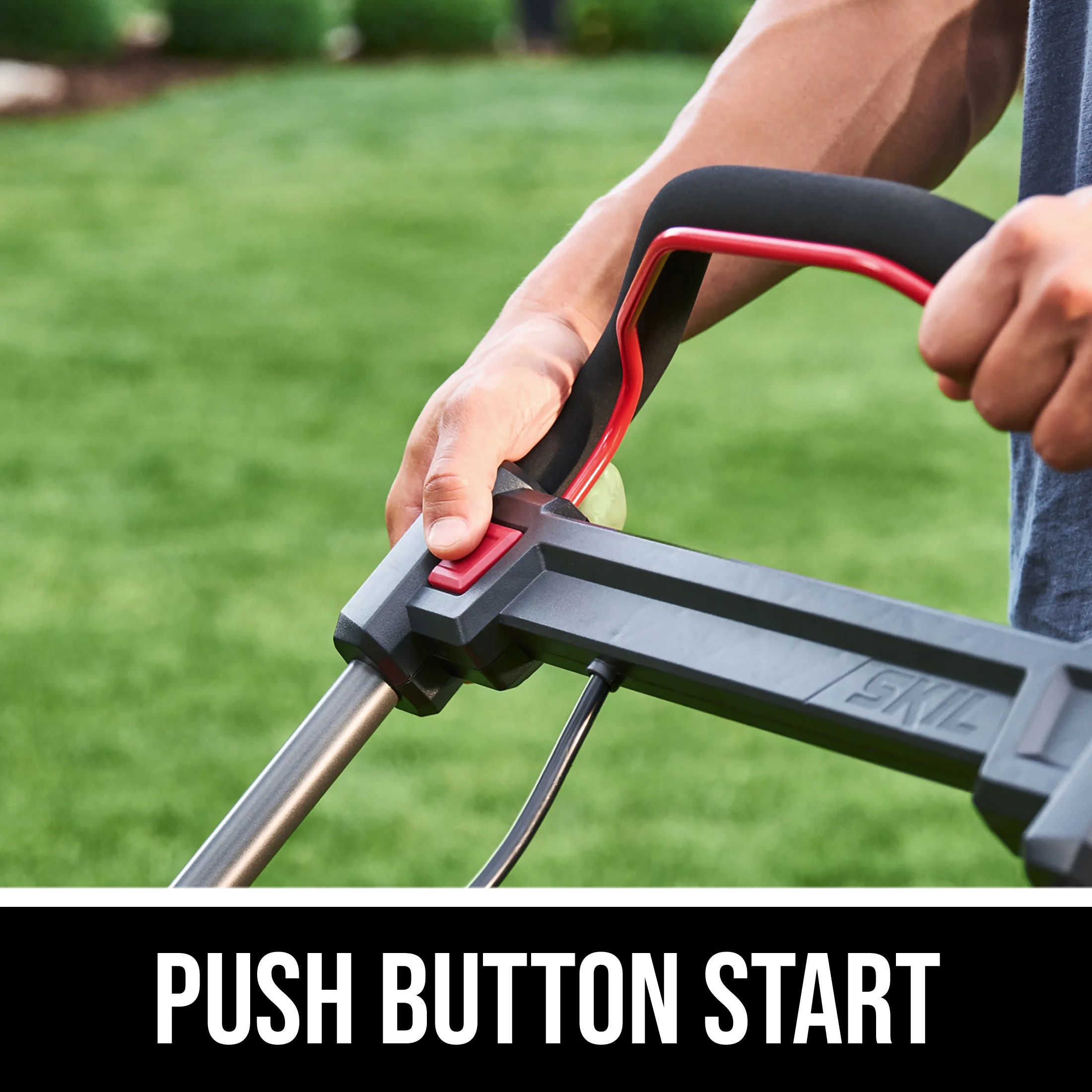 PWR CORE 20V 18-inch Push Mower, Push-Button Start and Height Adjust, (2) 4.0Ah Batteries and Charger - Image 6