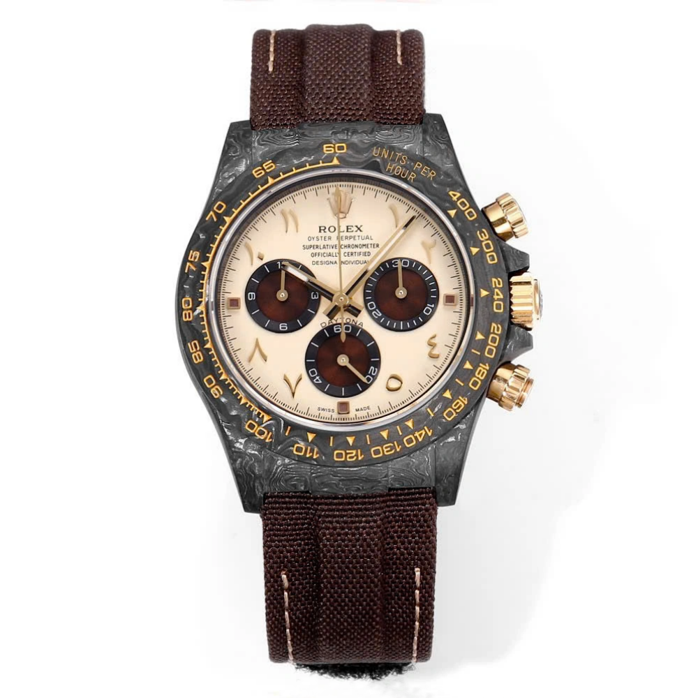 [Super Clone]Rolex Daytona DIW Carbon “DESERT EAGLE ARABIC” 40mm Replica 1:1 – Top Quality Version