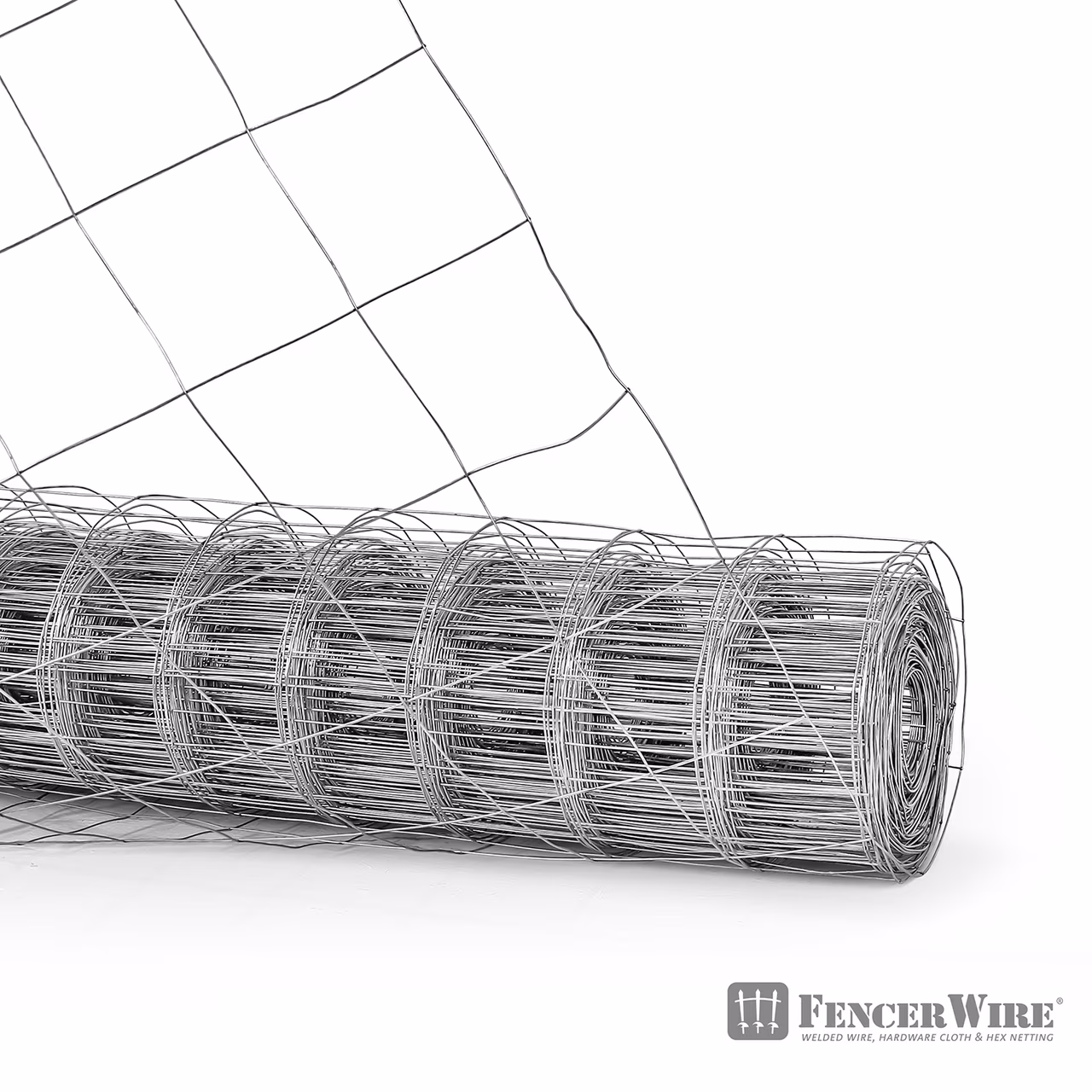 Fencer Wire 16 Gauge Galvanized Welded Wire Fence, 4 x 4 Big Mesh Opening for Vegetables, Garden Fruits & Animals Enclosure (5 ft. x 100 ft.)