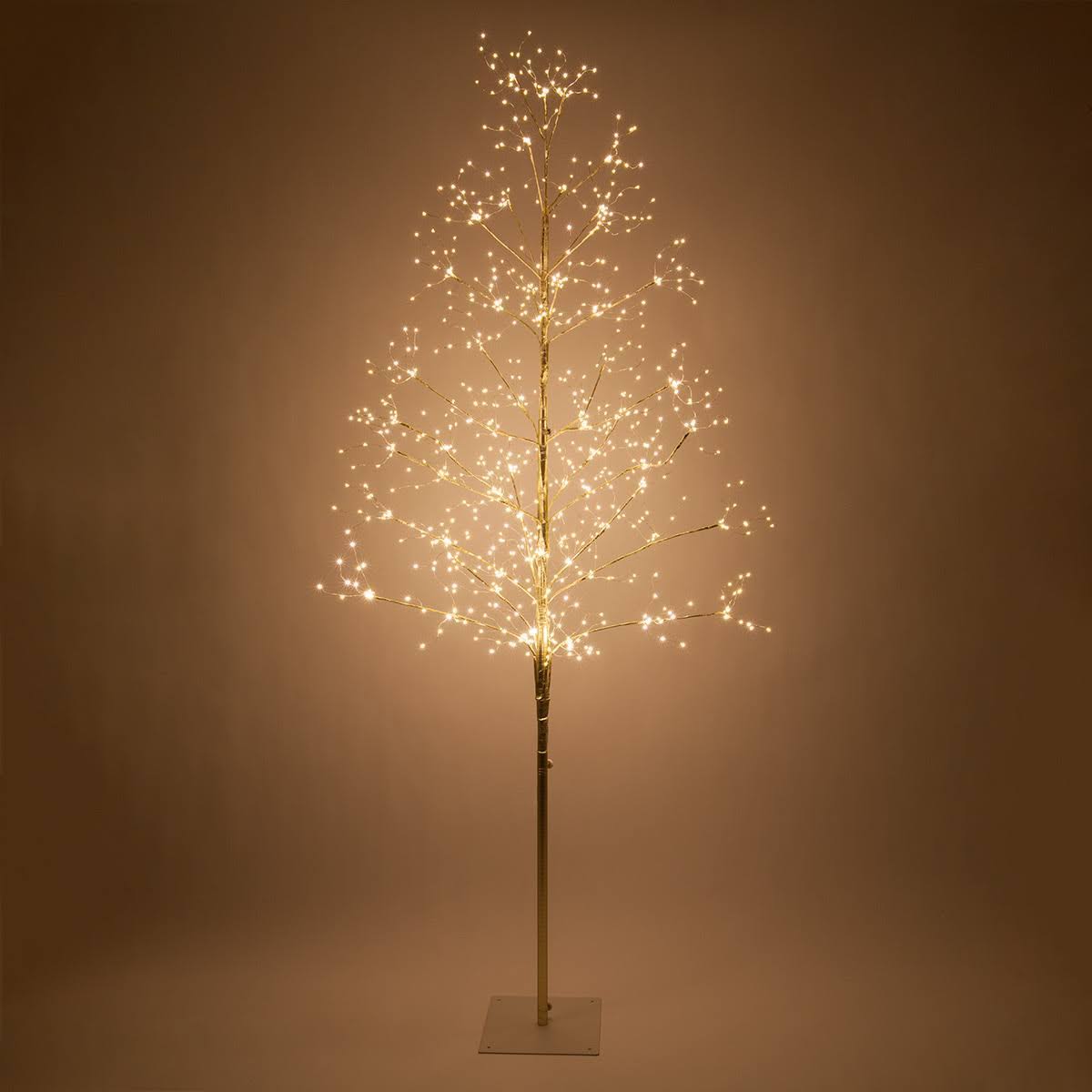 7' Gold Fairy Light Tree Warm White LED Lights