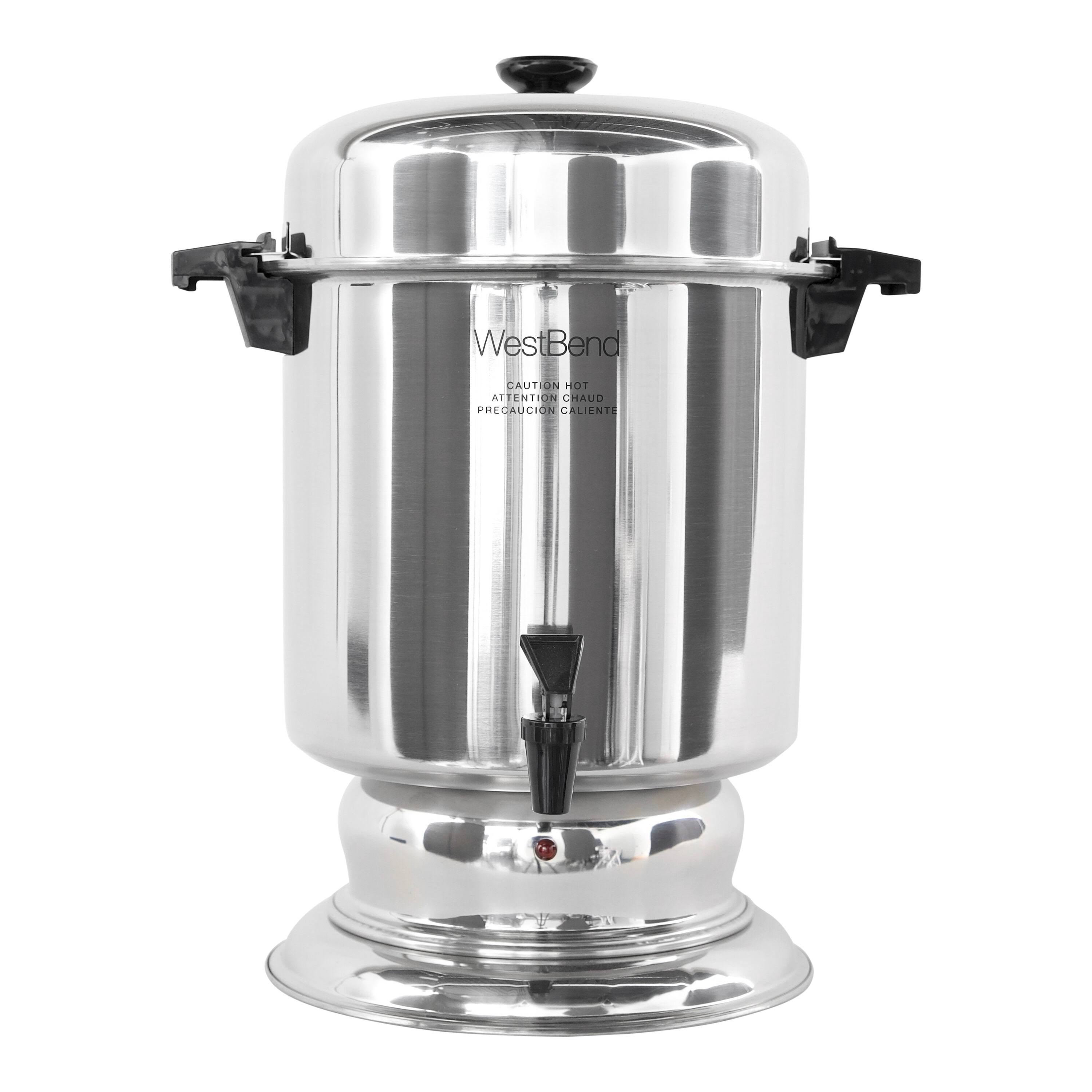 West Bend 55 Cup Commercial Coffee Urn - Stainless Steel