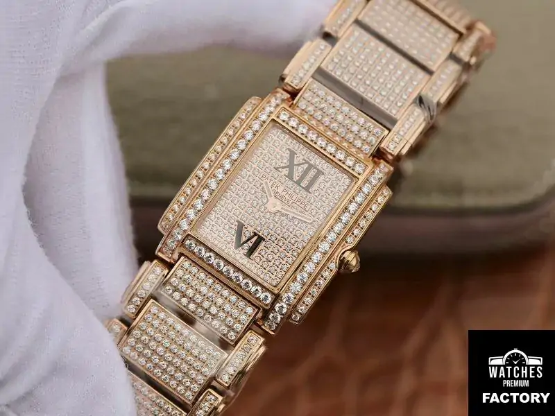 Patek Philippe Ladies Twenty-4 4908 / 50R-012 Rose Gold Diamond Dial