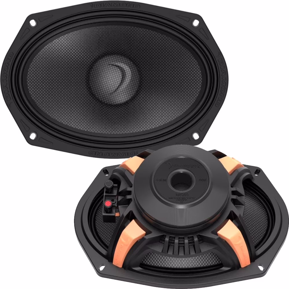 MS69NEO 1400W Peak (700W RMS) 6X9�� MS Neo Series Midrange Coaxial Speakers