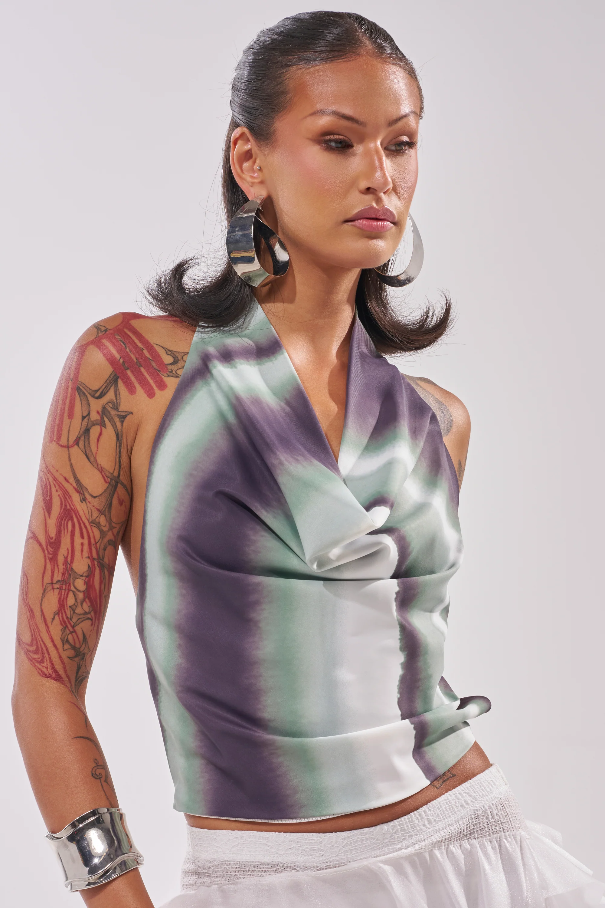 TALIA OPEN BACK COWL NECK TOP - Akira Store