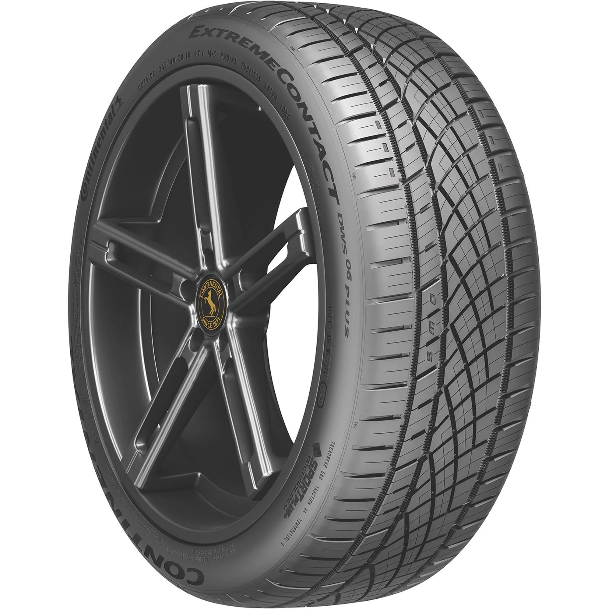 Set of 4 Continental Extremecontact DWS06 PLUS 225/40ZR18 92Y XL Tires