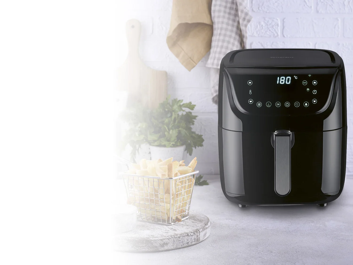 SILVERCREST KITCHEN TOOLS Airfryer Smart XL SHFS 2150 A1, 5,5 l, 2150 W
