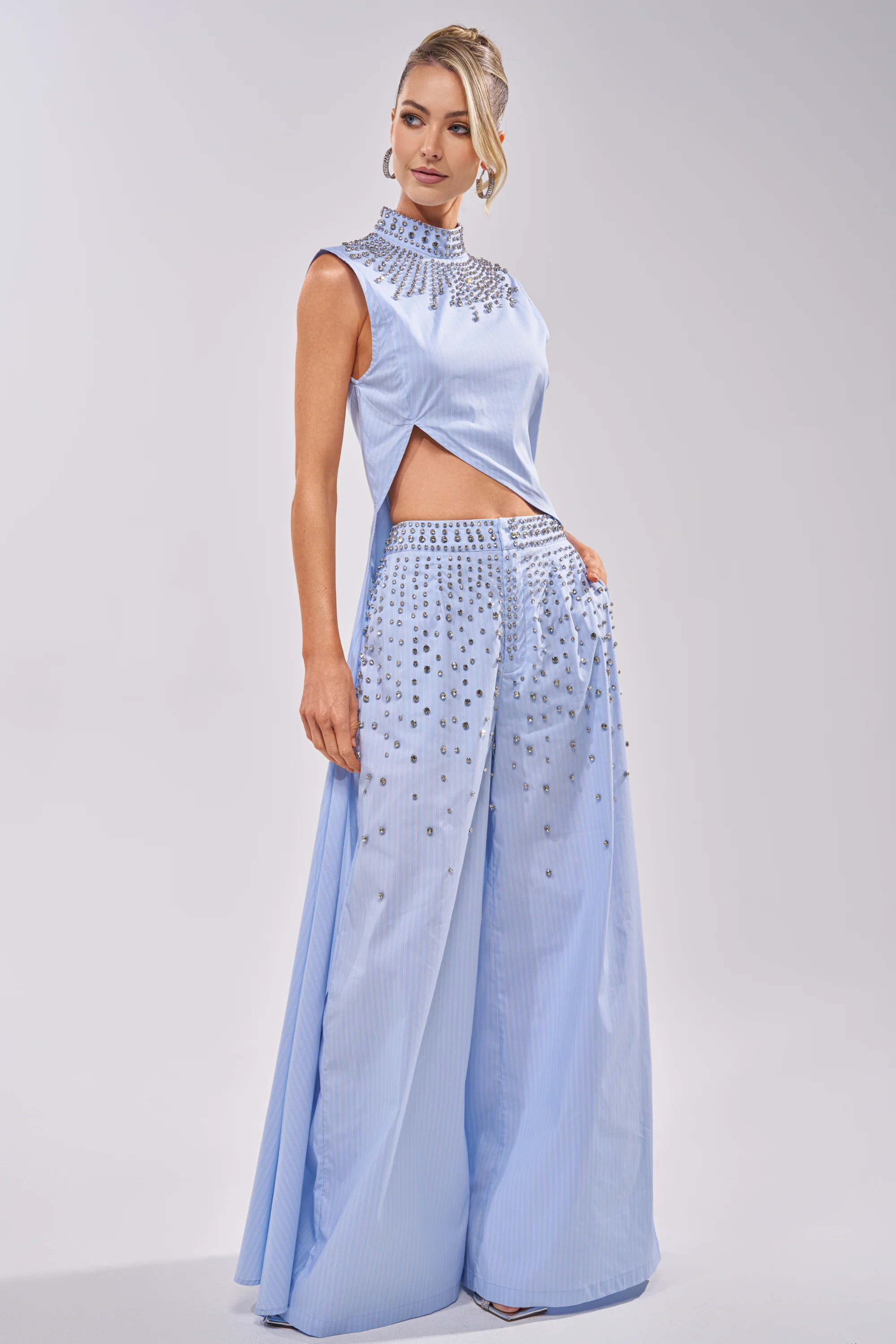 STAR OF THE NIGHT POPLIN BLOUSE - Akira Store