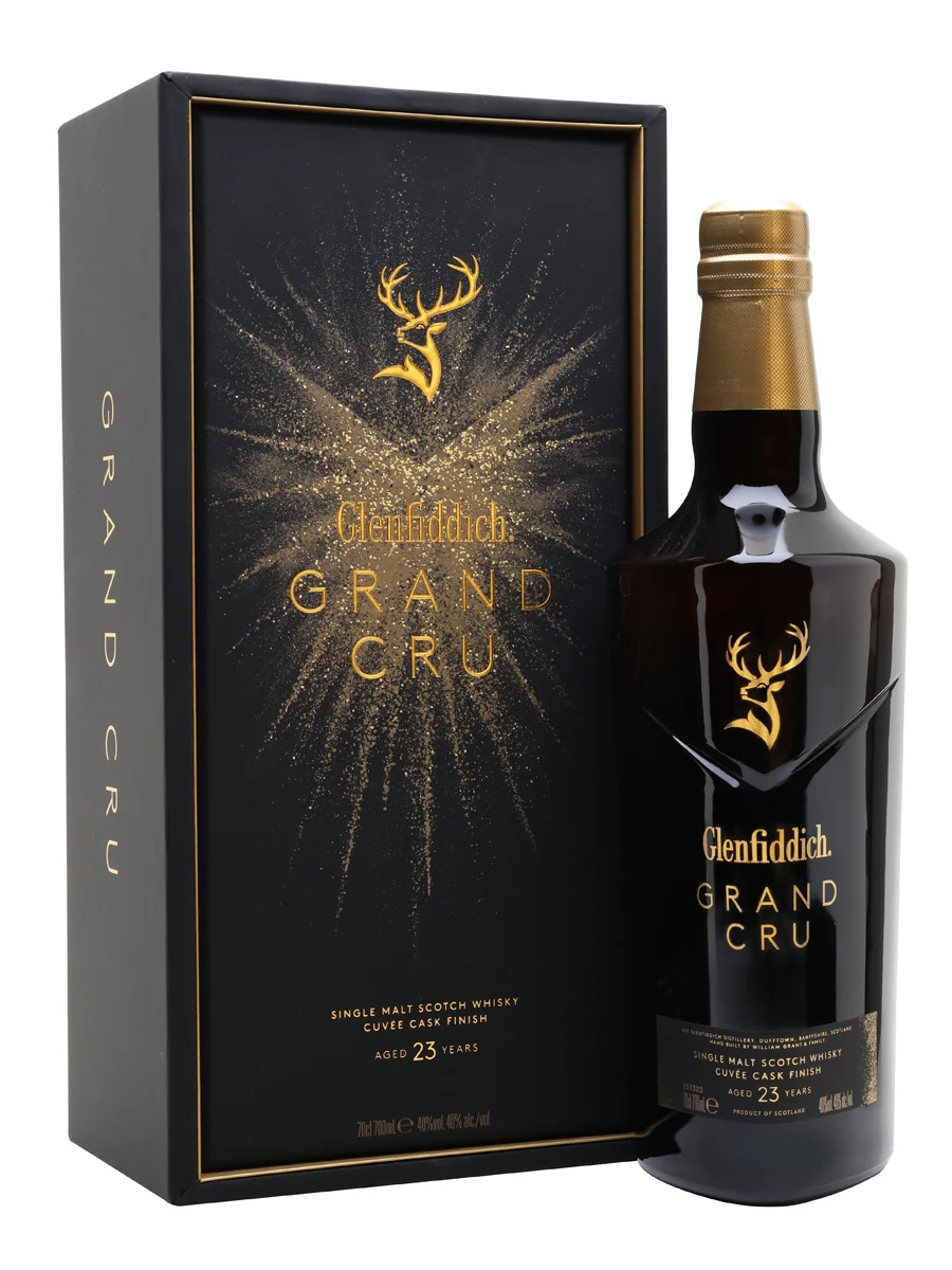Glenfiddich 23 Year Old Grand Cru Single Malt Scotch Whisky Cuvée Cask Finish, 750 ml
