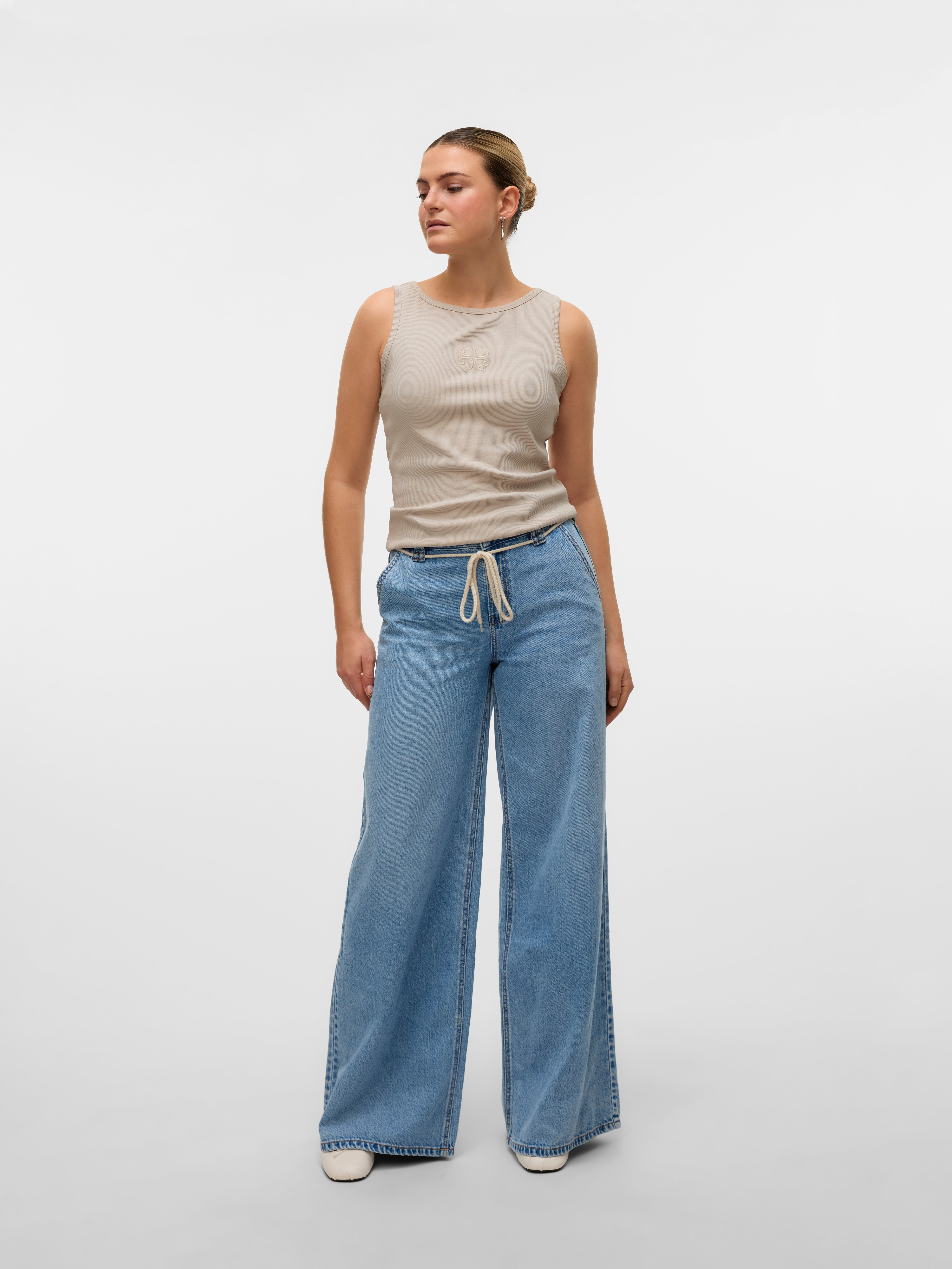 VERO MODA® VMANNET Mid waist Wide Leg Fit Jeans