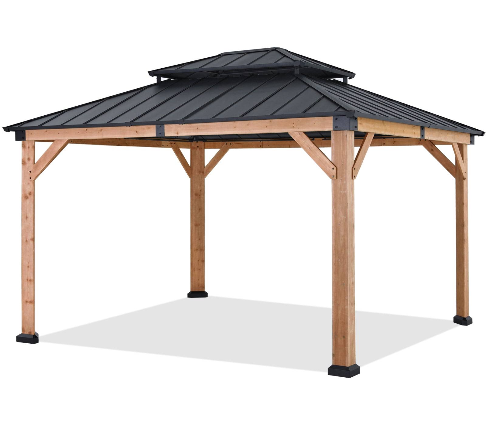 ABCCANOPY Wood Gazebo 11x13 - Outdoor Patio Wooden Gazebo