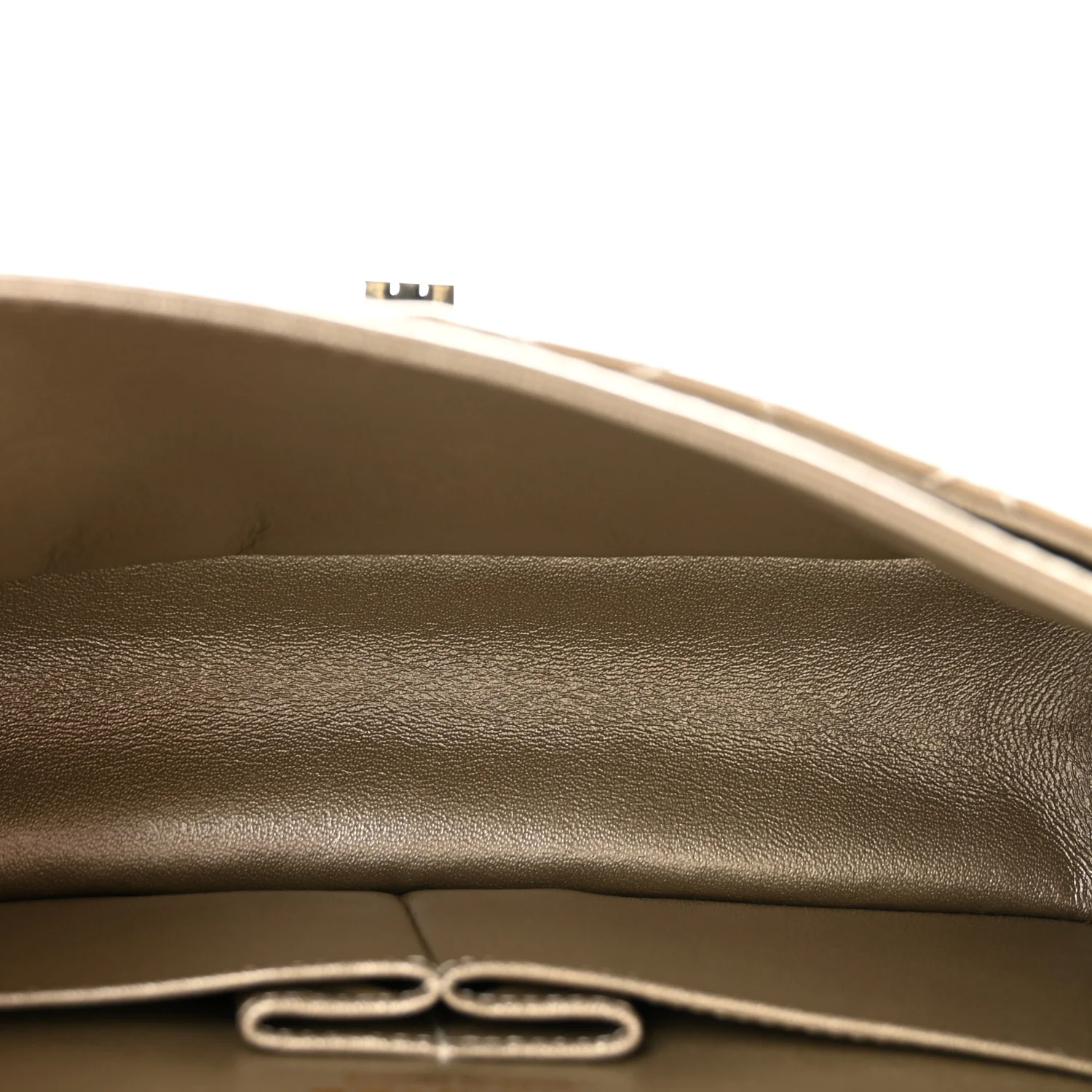 Metallic Aged Calfskin Quilted 2.55 Reissue 225 Flap Pale Gold