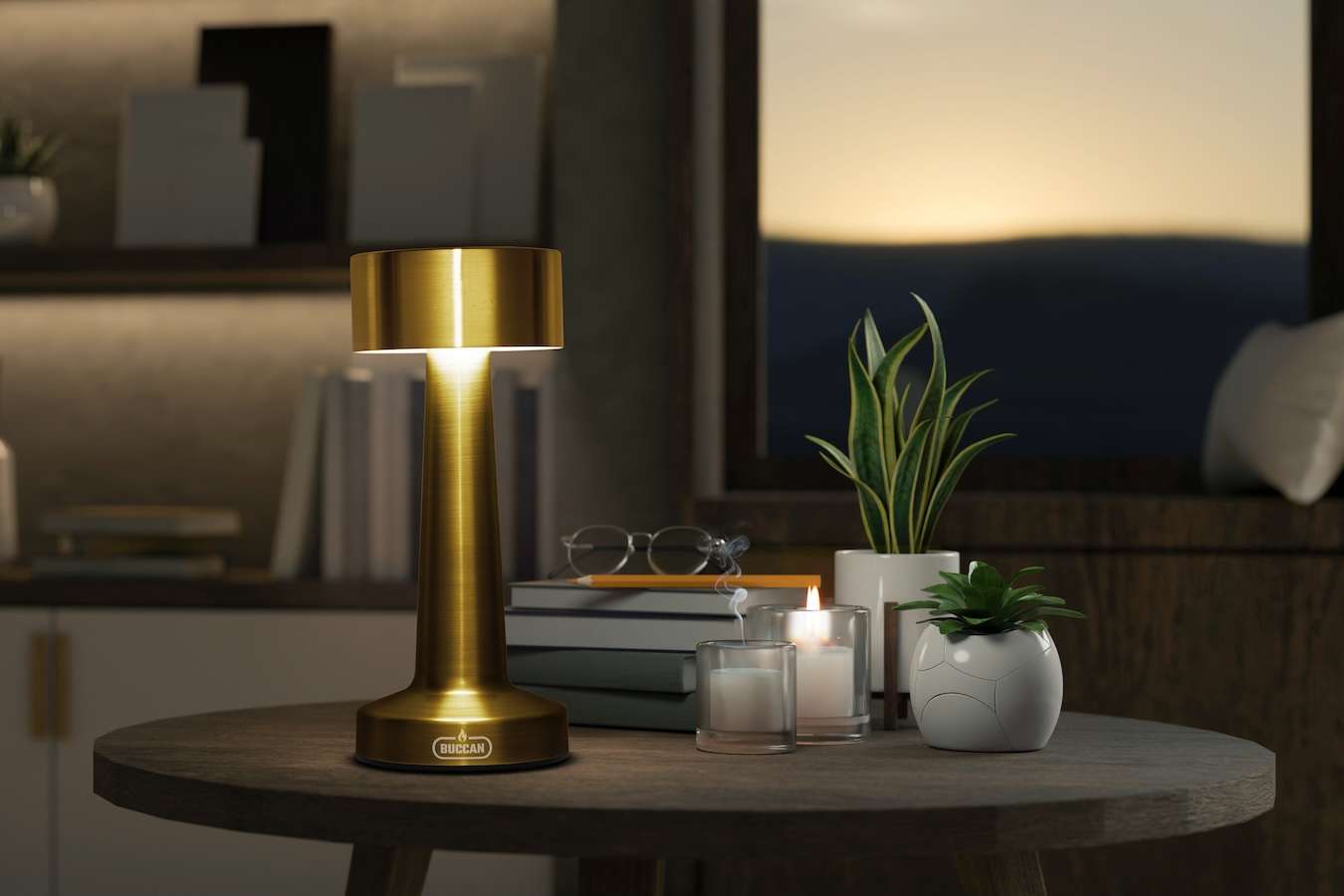 Buccan - Dumbbell tafellamp - Goud