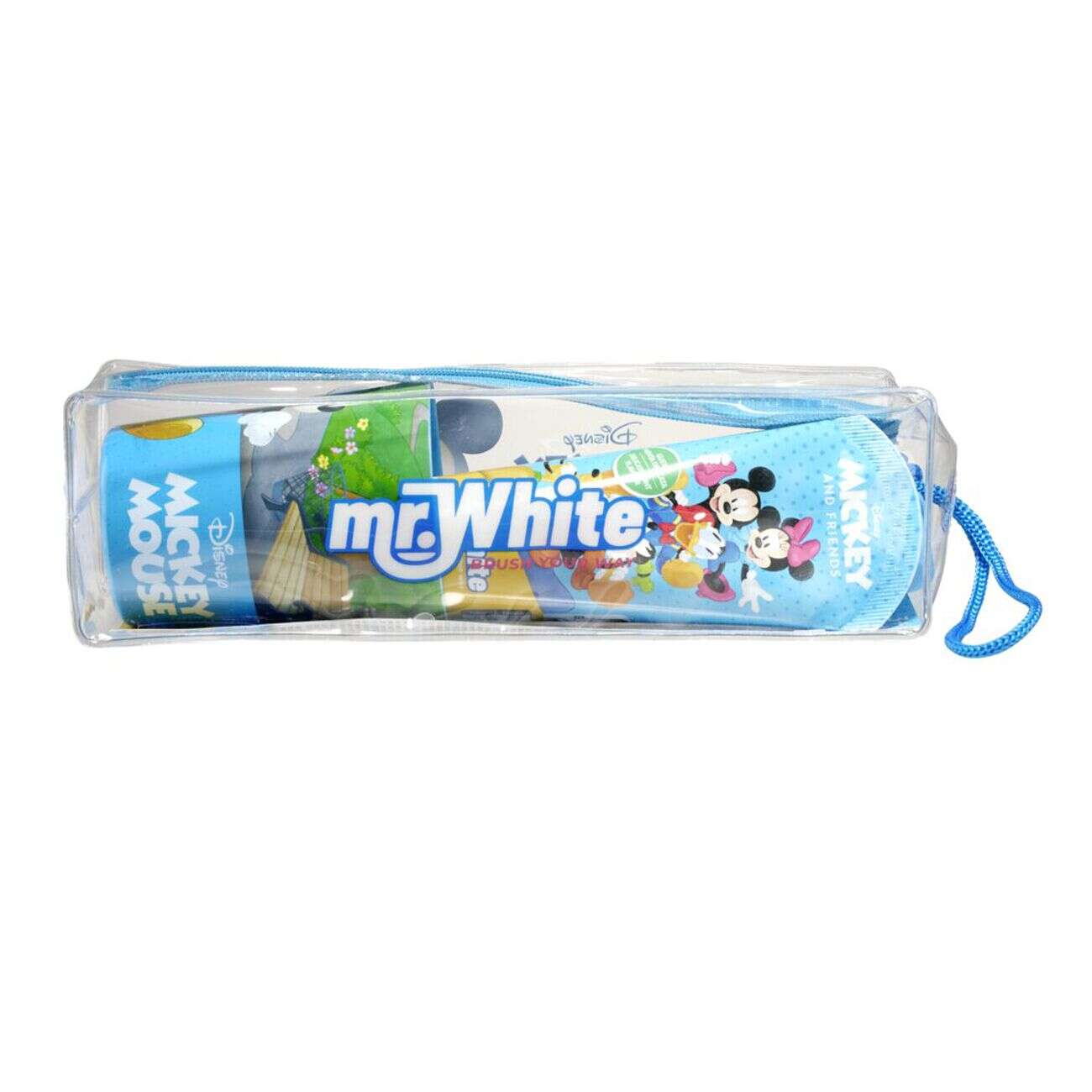 Gobelet brosse à dents dentifrice Mickey dans trousse