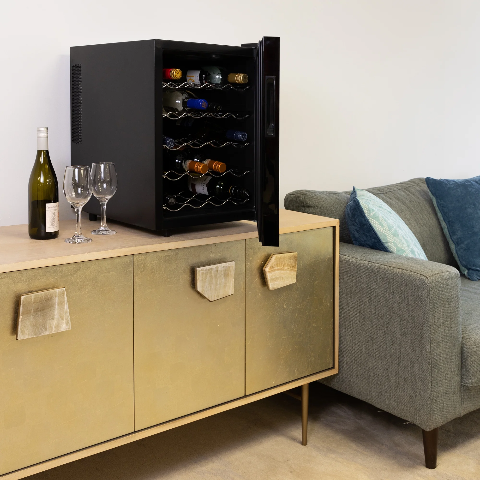 Koolatron 8 Bottle Wine Cooler Thermoelectric Freestanding Wine Fridge