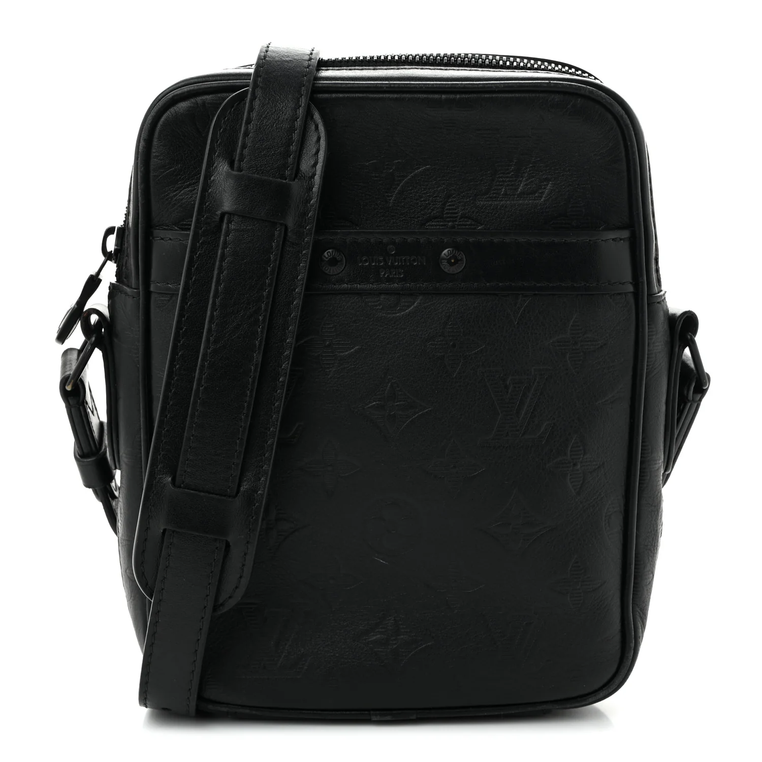 Calfskin Monogram Shadow Danube PM Black