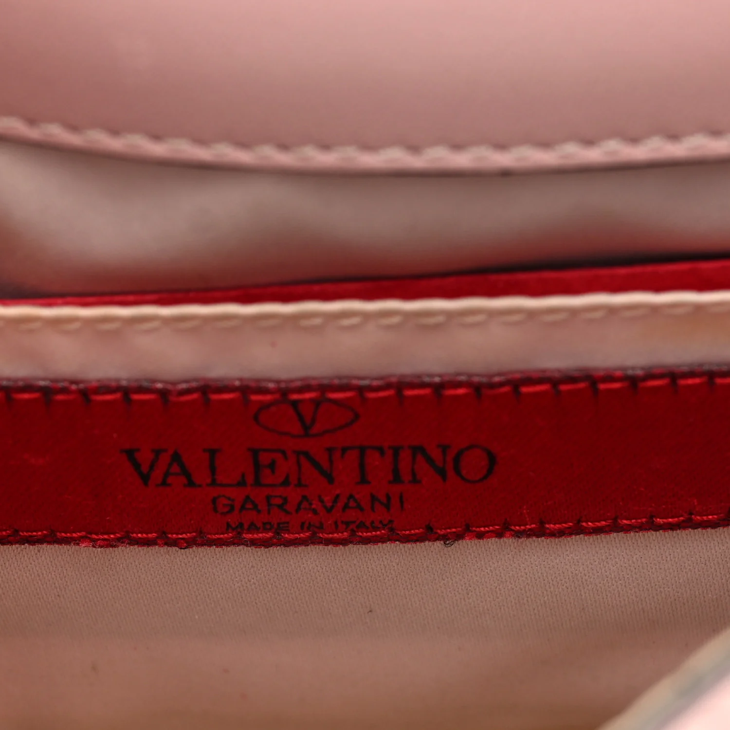 Vitello Rockstud Crossbody Saddle Bag Water Rose