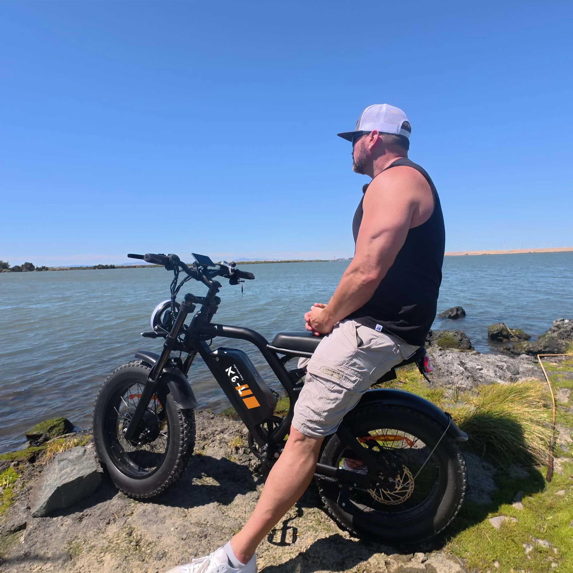 Electric Bike for Adults, 1500W Peak Fat Tire Ebike 20″×4″ Snow-Tread, 48V 15.6Ah Removable Battery, 32MPH, Dual Suspension, 7-Speed, Hydraulic Disc Brakes, Bonus Accessories - Image 3