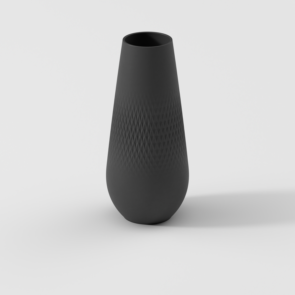 Manufacture Vase - Black, 4.6'' x 10.5'', Premium Porcelain