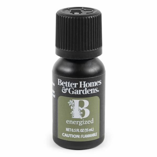 Better Homes & Gardens 100% Pure Essential Oils Blended Into Unique Fragrance: B Energized, 15ml, Size: 15 mL, Clear