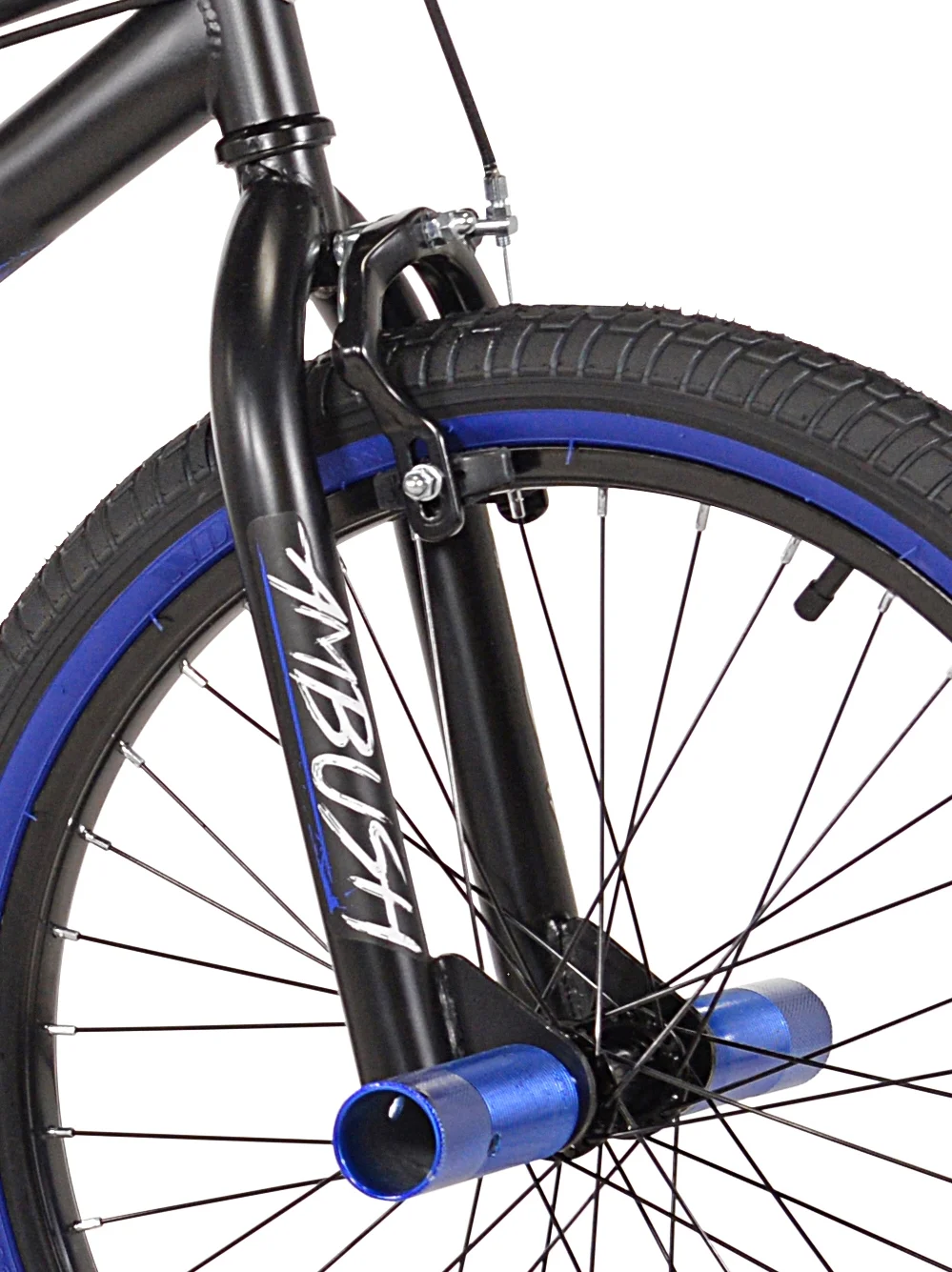 Bicycles 20" Boy's Ambush BMX Bike, Black/Blue Image 8