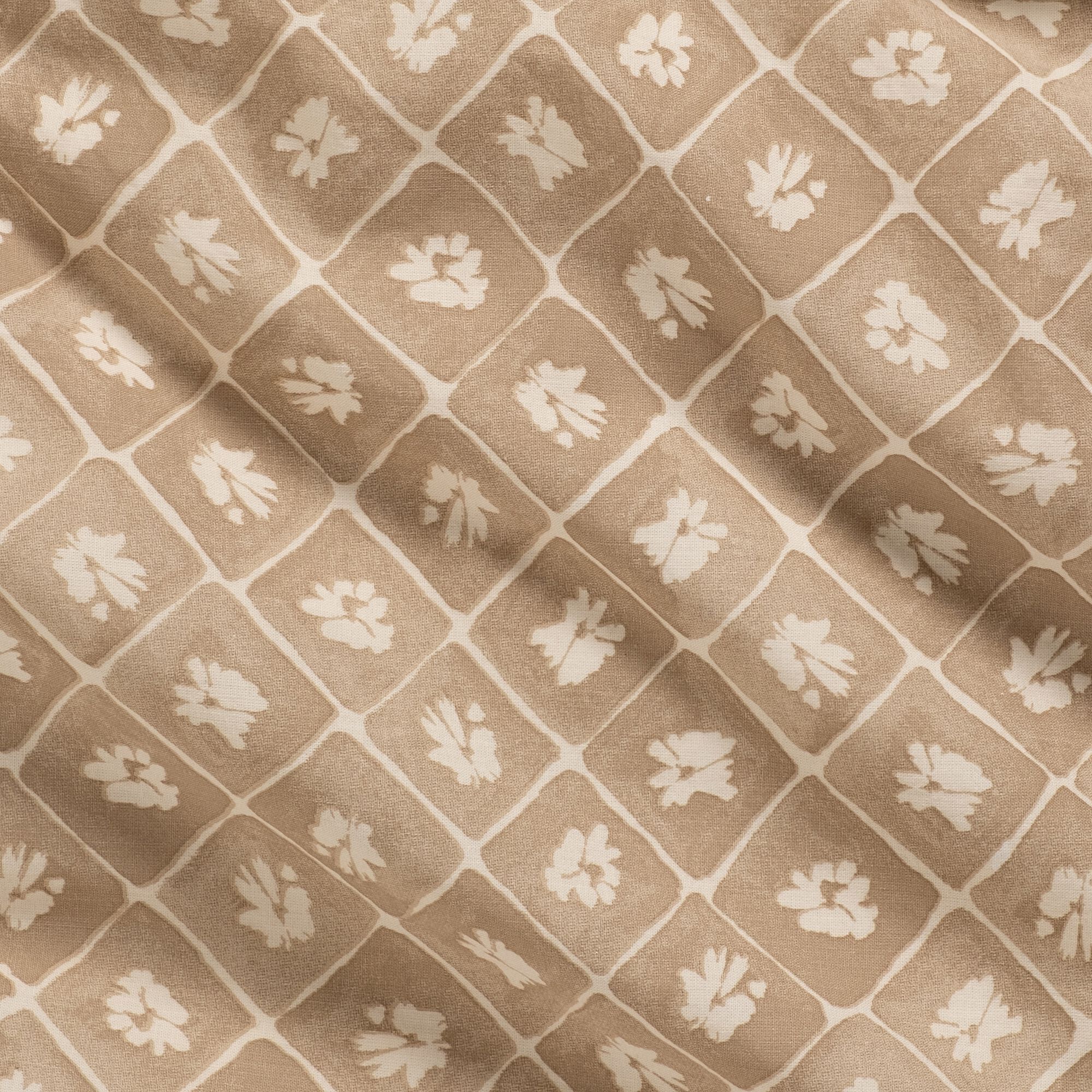 PIASTRE - Housse de couette 240x220cm et 2 taies d'oreiller 63x63cm en coton lavé - beige