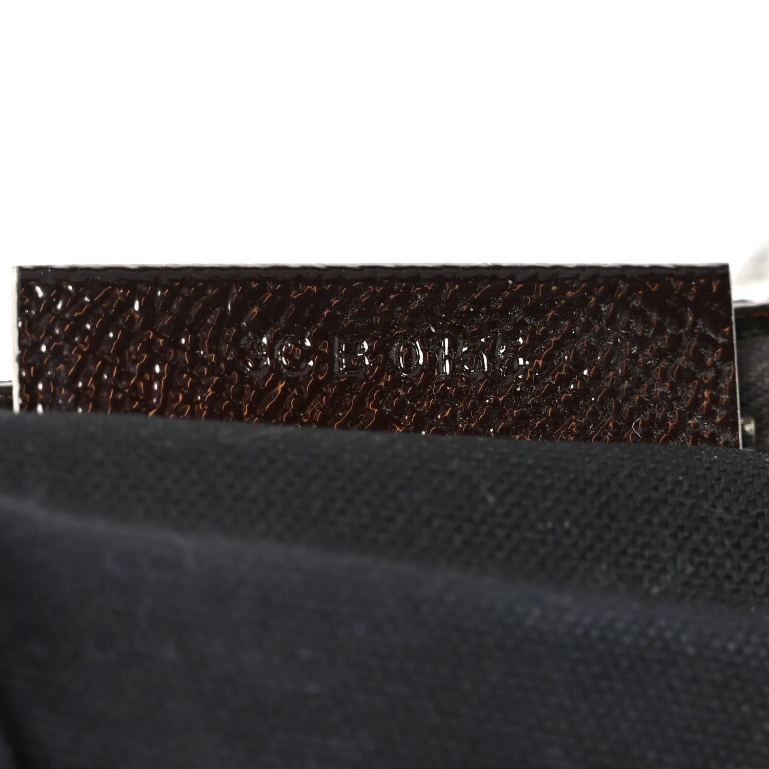 Textured Patent Calfskin Small Tri-Color Antigona Black White Brown